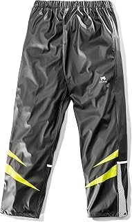 Bullstar PU Regenbundhose ULTRA (Farbe schwarz/lime, Größe XXXL, regendicht, pflegeleicht, kann über der Hose getragen werden, Arbeitskleidung) 6031-0-114-XXXL