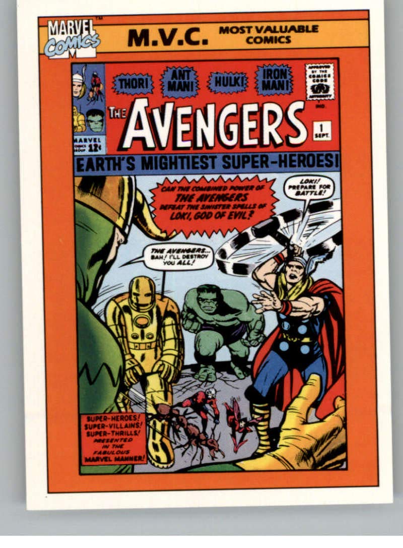 1990 Impel Marvel Universe #130 Avengers #1 Non Sport Entertainment Trading  Card in Raw (NM or Better) Condition at Amazon's Entertainment Collectibles  Store