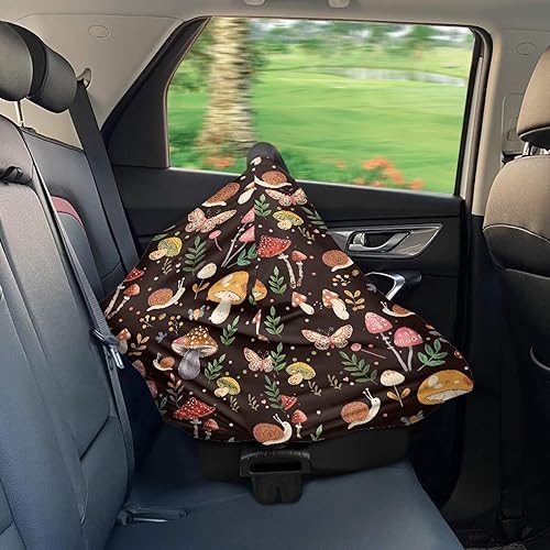 Miniatura 6 de ZFRXIGN Fundas de asiento de coche de hongos para bebés, cubierta de lactancia, bufanda, cubierta de carrito de compras, manta ligera, cubierta de