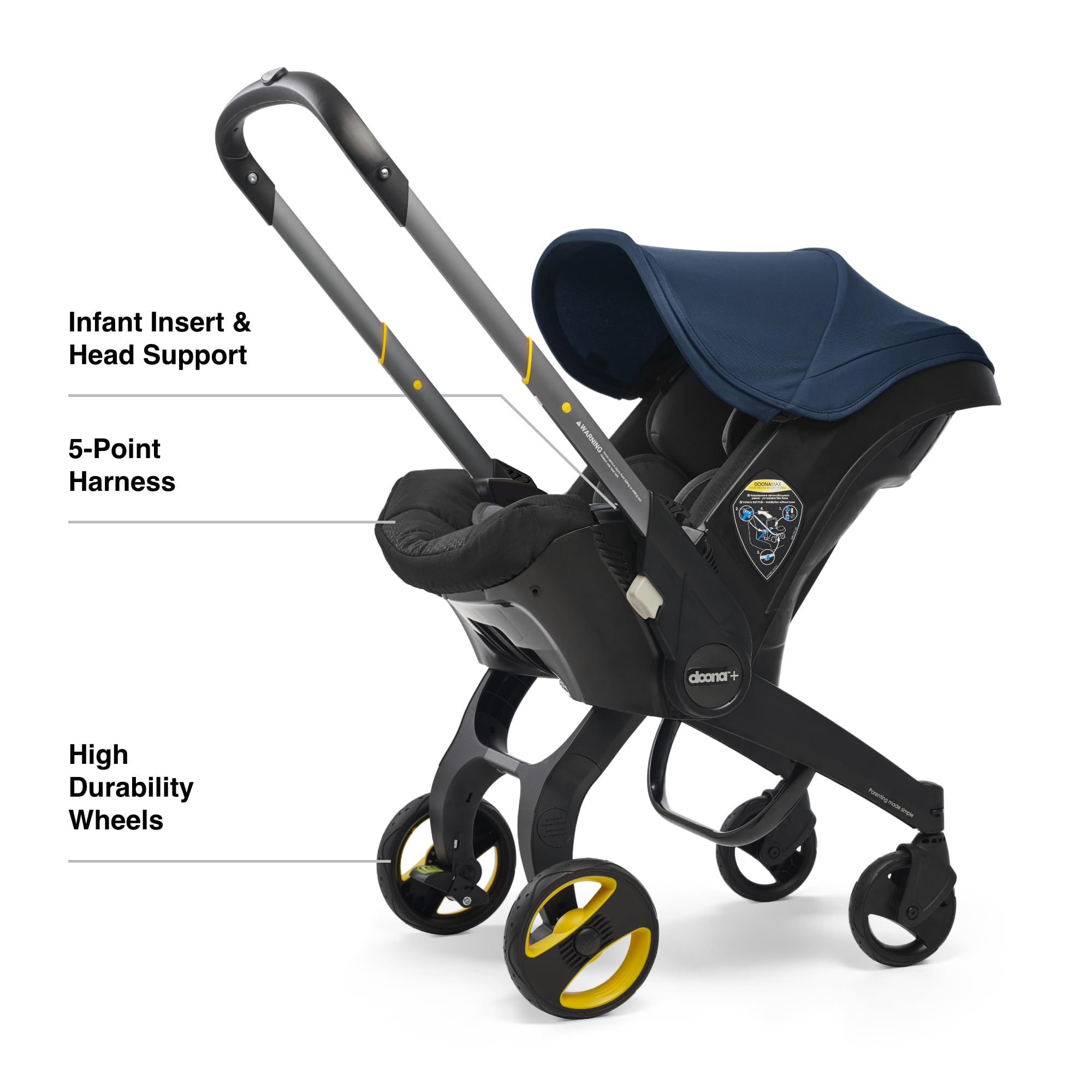 Amazon.com : Doona Car Seat & Stroller, Deep Blue - All-in-One