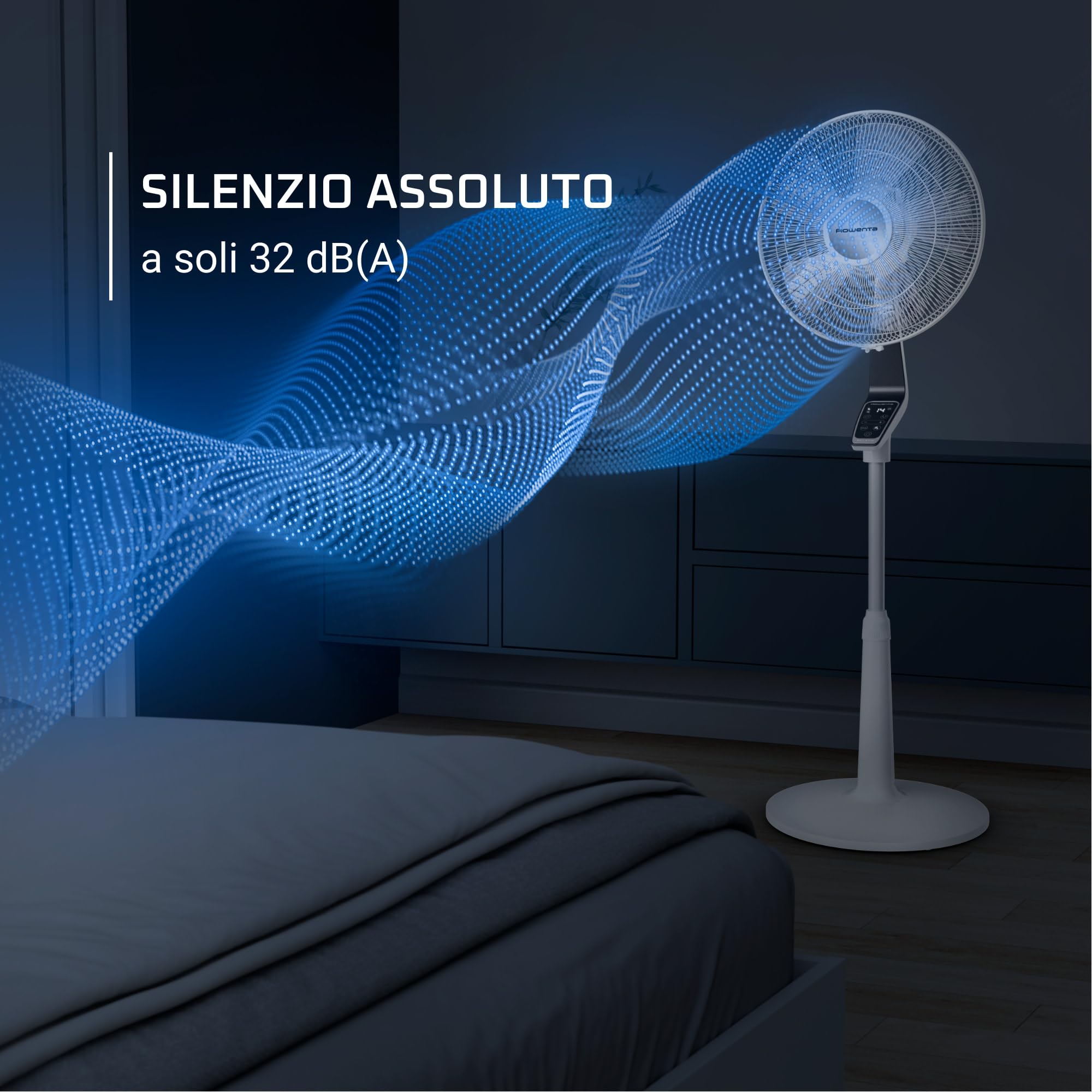 Rowenta Turbo Silence Extreme, Ventilatore a Piantana, Potente, Design Durevole, Elevata Efficienza Energetica, VU5690 (Ricondizionato)