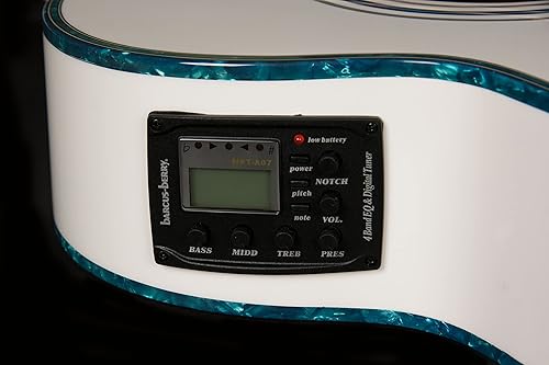 Miniatura 7 de Oscar Schmidt OG10CEFYS-A-U Guitarra acústica cortada de tamaño concierto - Amarillo llama Sunburst