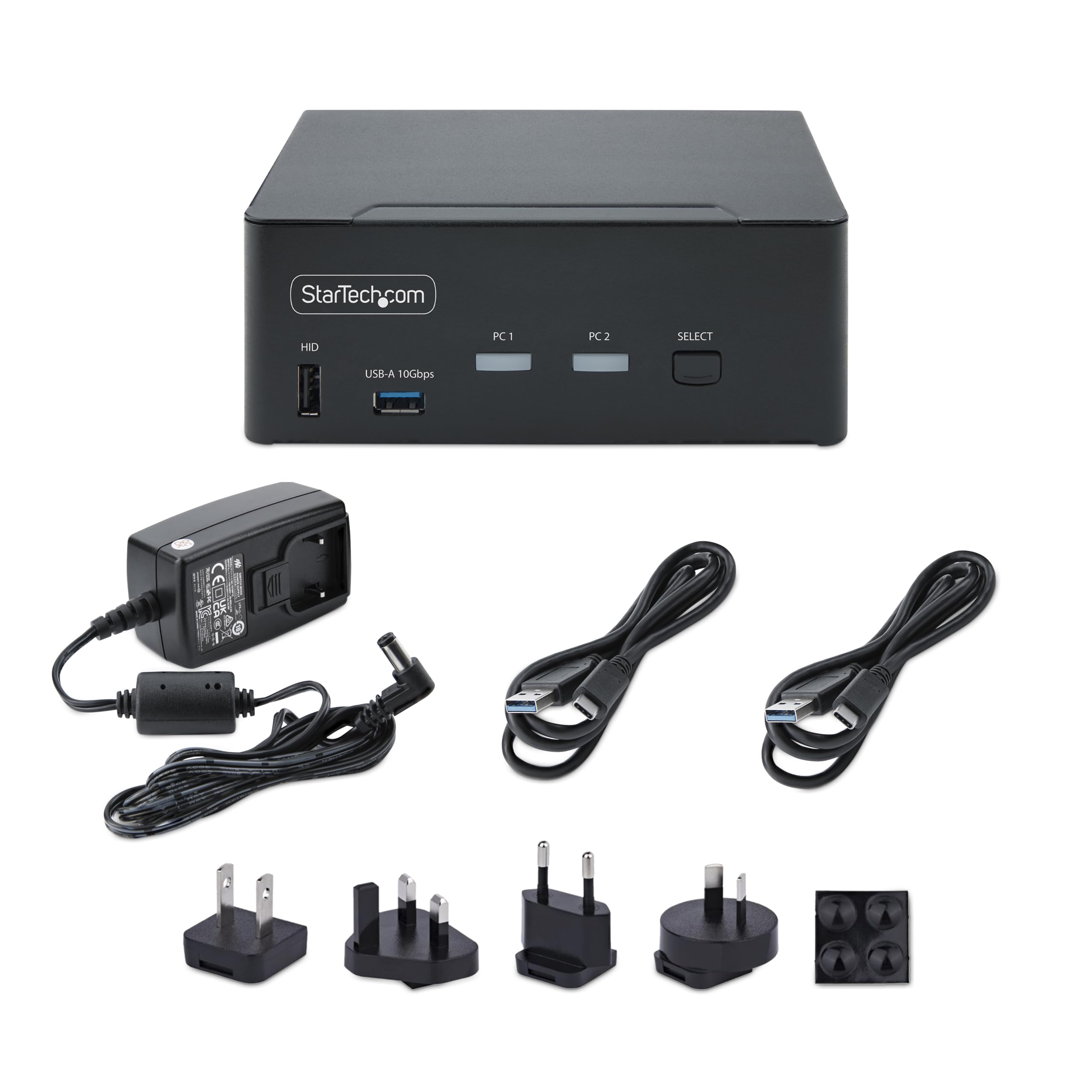 StarTech Switch KVM DisplayPort 2 Porte, 8K 60Hz/4K 144Hz, USB 10Gbps | Commutazione tramite hotkey, Risoluzione fino a 8K, Ideale per workstation ad alte prestazioni