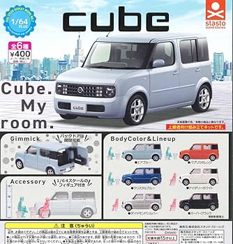 Amazon | 1/64PLUS 日産キューブ 全6種セット ガチャ | ミニカー・ダイ