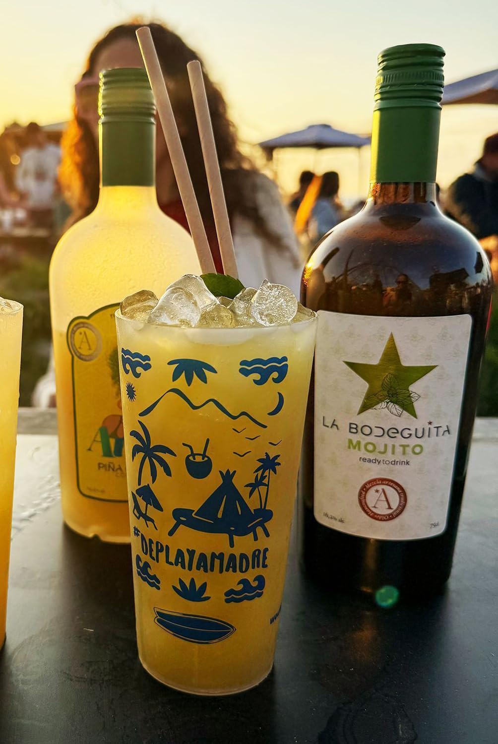 La Bodeguita Mojito – Cóctel Premium, artesano y natural – Pack 2 botellas elaborado con ron dorado, limón mediterráneo y hierbabuena – 2×75 cl.