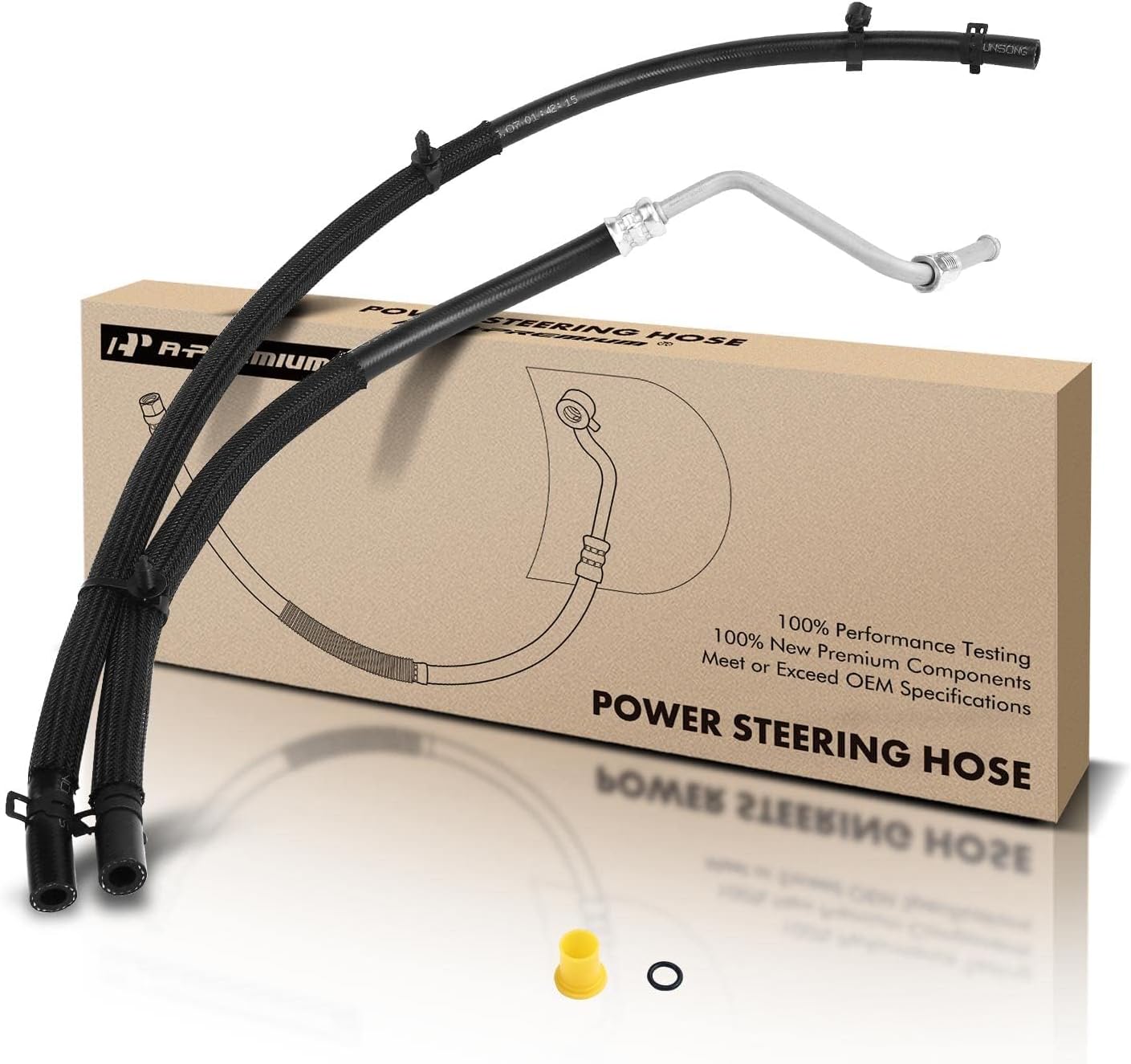 A-Premium Power Steering Return Hose Line Assembly Compatible with Jeep Liberty 2008-2012 & Dodge Nitro 2007-2011, V6 3.0L, Gear To Reservoir