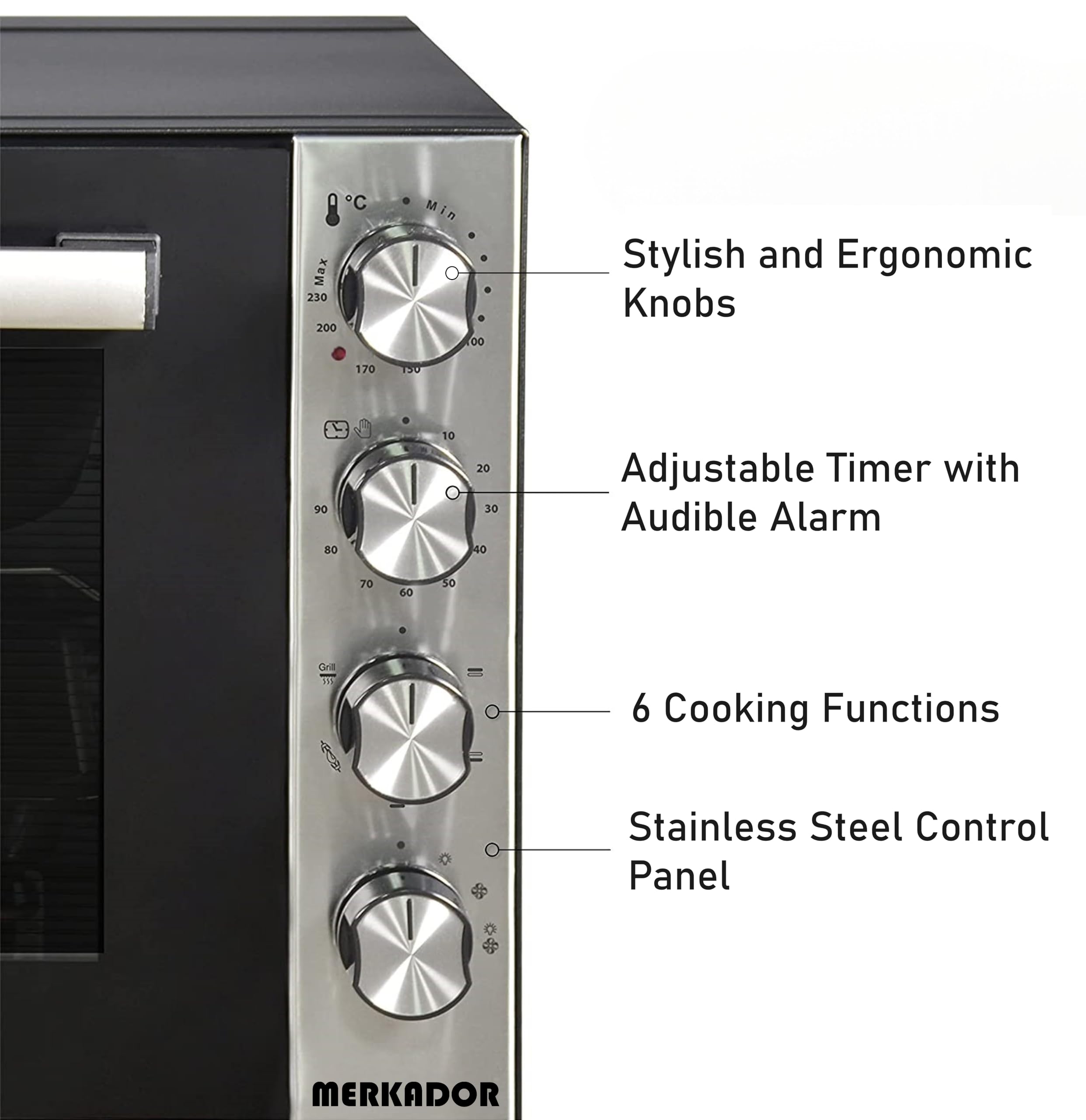 Review: Merkador XL vrijstaande oven - 60 liter - 1800 watt
