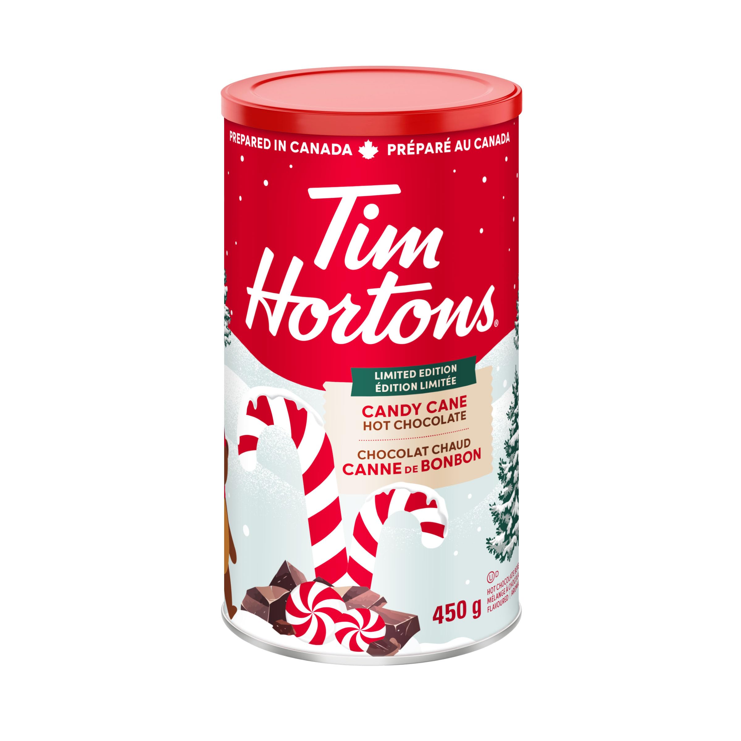 Tim Hortons Candy Cane Hot Chocolate Beverage Mix