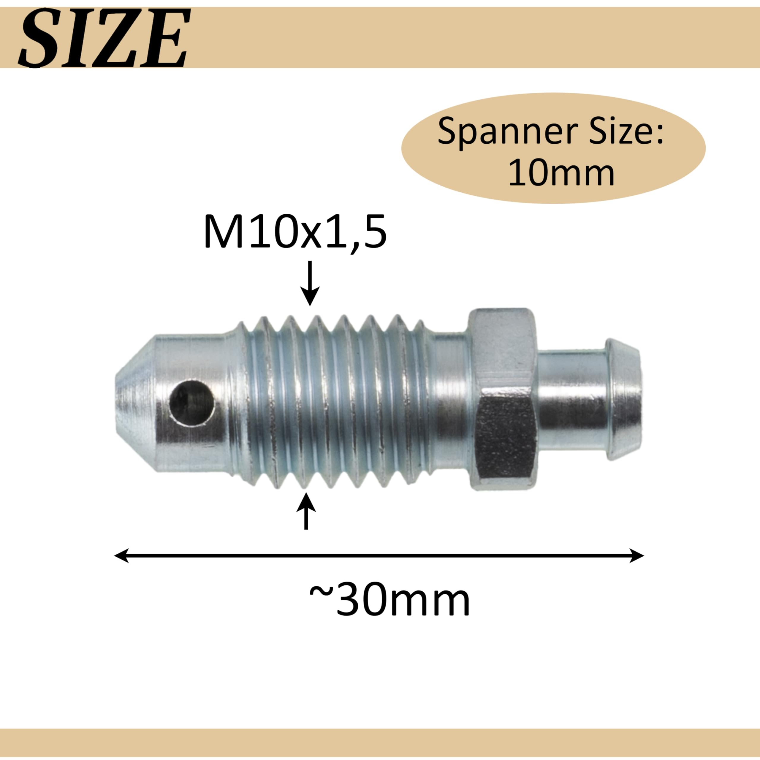 AERZETIX Valvole di spurgo aria M10x1.5 compatibile OE 1727213