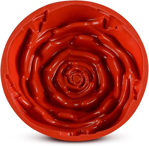 Miniatura 6 de FantasyDay Molde para pastel de cumpleaños con rosas grandes de 9.3 pulgadas, molde de silicona para hornear, cumpleaños, bodas, fiestas, pasteles,