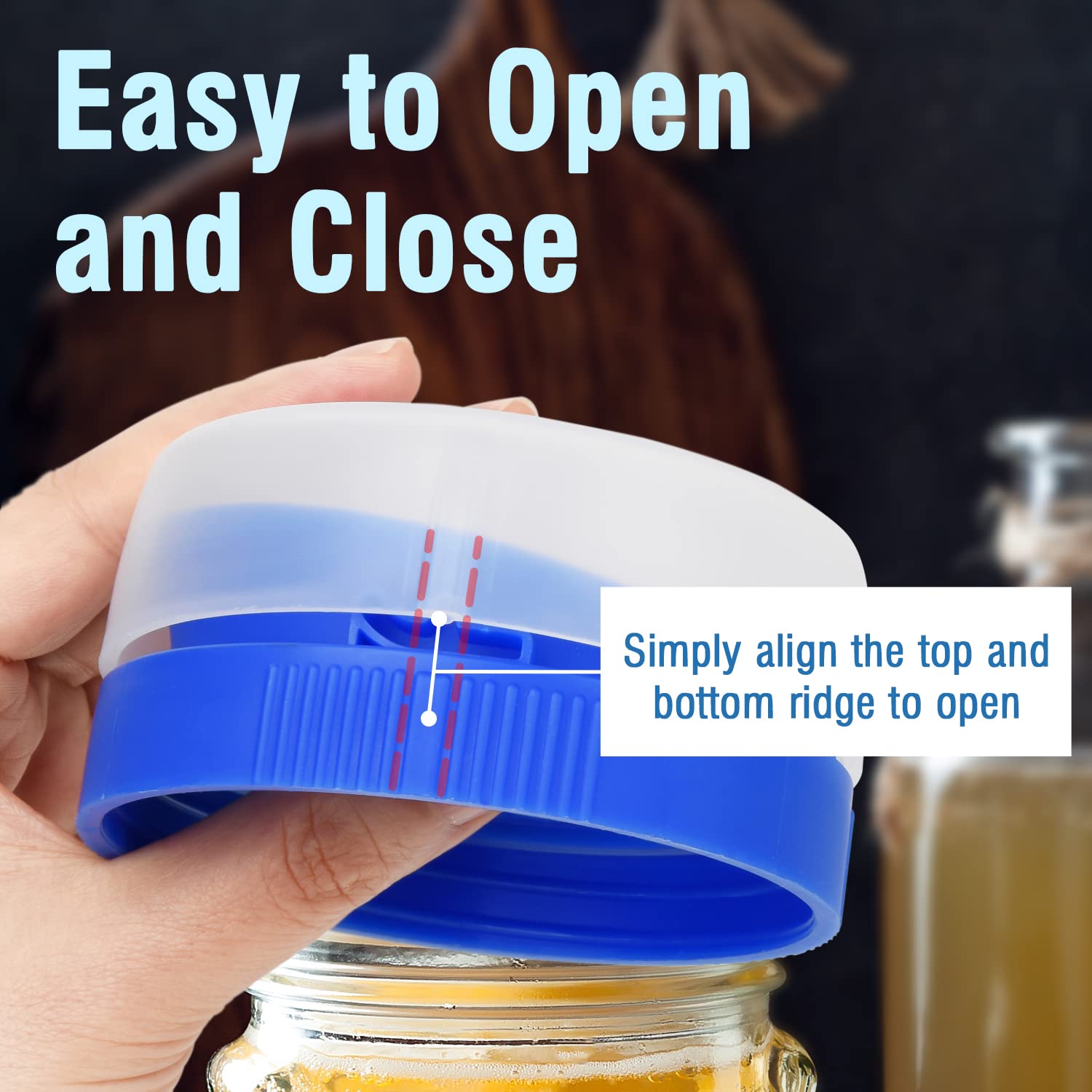 Buy [2 Sizes] Kefir Mason Jar Strainer Lids for Making Kefir With No