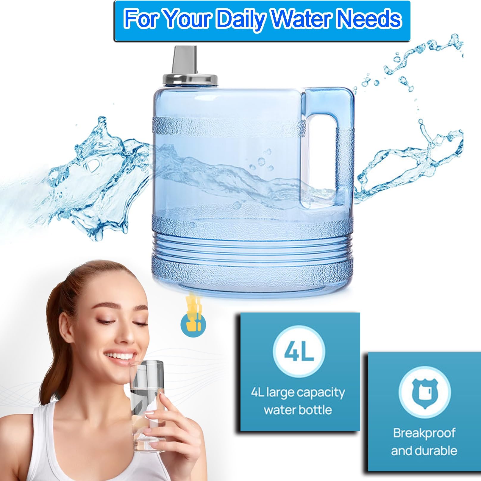 Máquina Destiladora De Agua De 4 litros, Destiladora De Agua Pura De 750W For Laboratorio, Encimera Doméstica, Oficinas, Clínica Dental