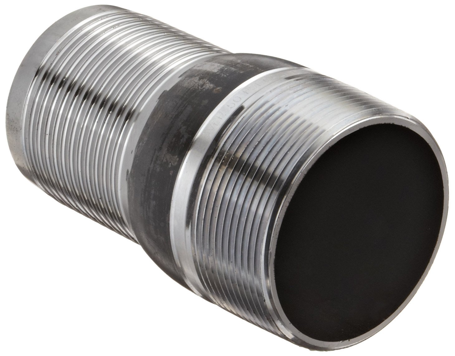 Dixon ST35 Unplated Steel Hose Fitting, King Combination Nipple Threaded End with No Knurl, 3