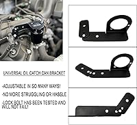 Vista 2 de Bull Boost Performance Ajustable 360 Universal 2 & 3 Puertos Lata de Captura de Aceite de Aluminio Soporte de Montaje para Compartimento del Motor