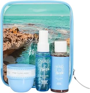 Barcelona Bliss - Solo​ ​En​ ​Ibiza - 3‑Piece Bath & Body Gift Set – Bubble Bath, Fragrance Mist & Moisturizing Body Butter – Travel Size Spa Kit for Women, Skin Hydration, Relaxation & Gifting