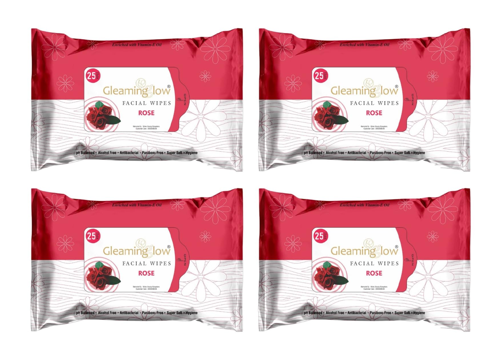 Silky Smooth Facial Wipes for Unisex - 25 Pulls (each), Pack of 4, 7bud41_10-image-16