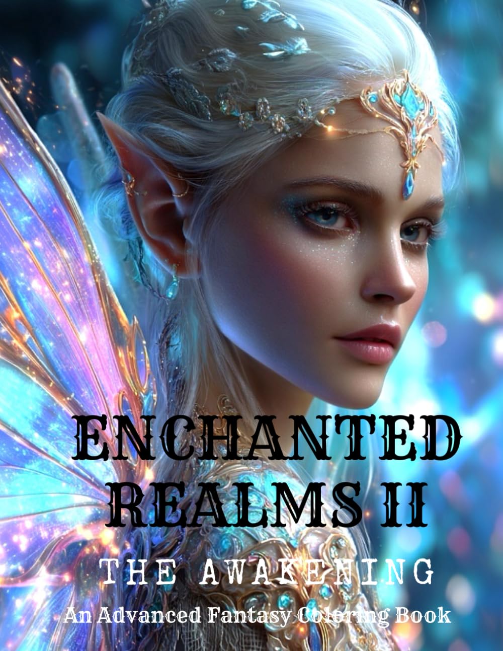Enchanted Realms Vol2: The Awakening Fairies & Elves. An Advanced Fantasy Coloring Book for Adults and Teens