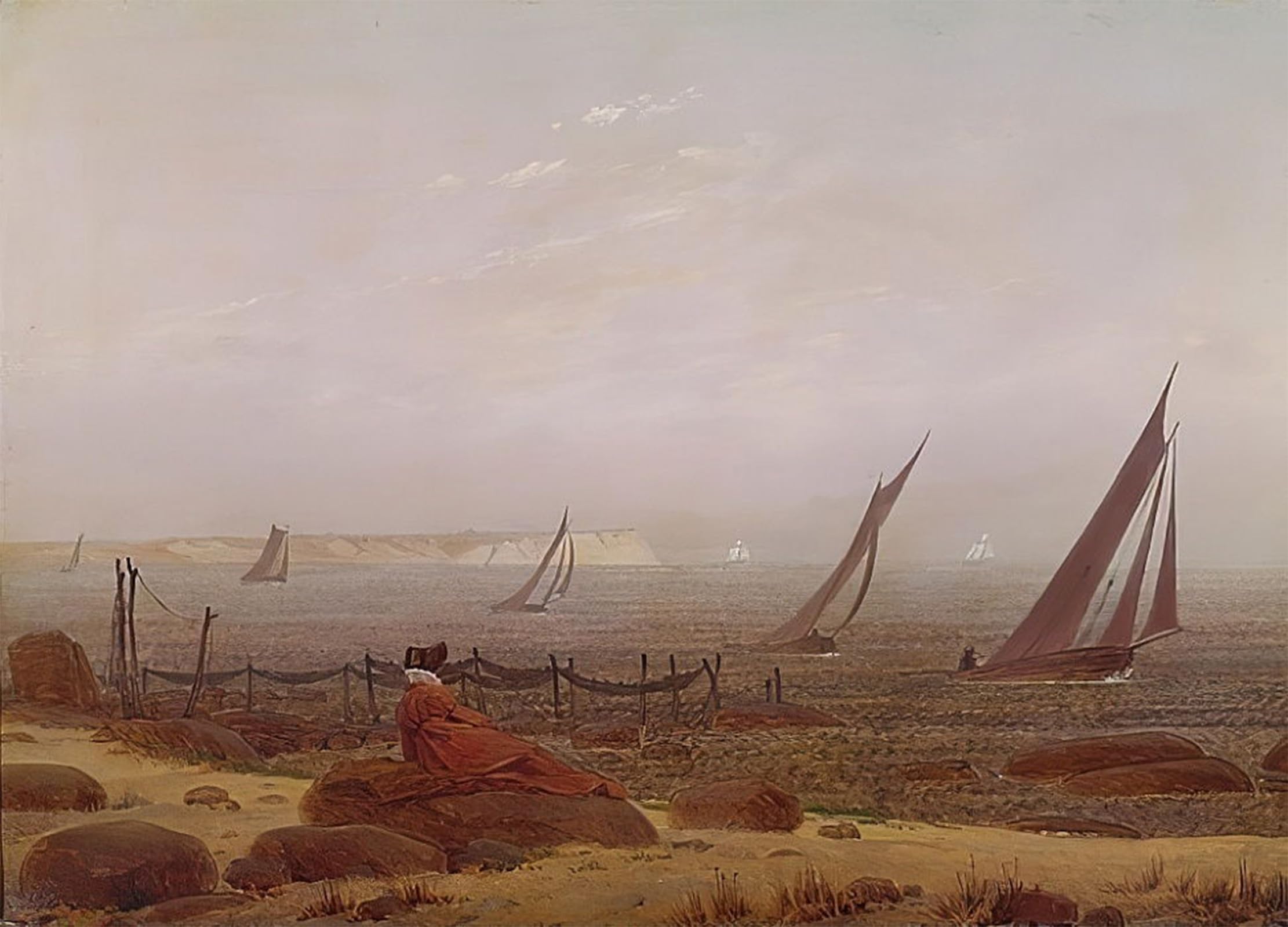 Peinture décorative sur toile Caspar David Friedrich SERENDIPITP affiche d'art chic - 5