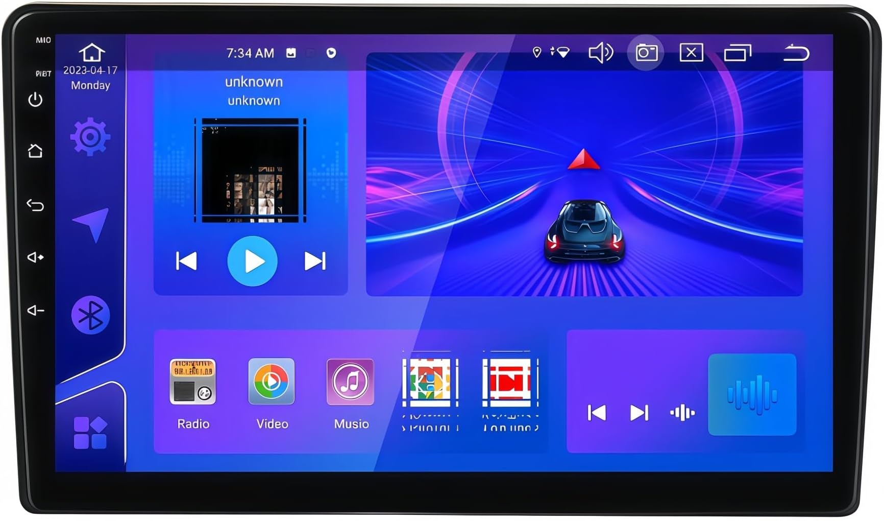 car gps navigation system 4g+64g 8 Core Android Auto Video Stereo 2 Din 9 Inch Car Radio