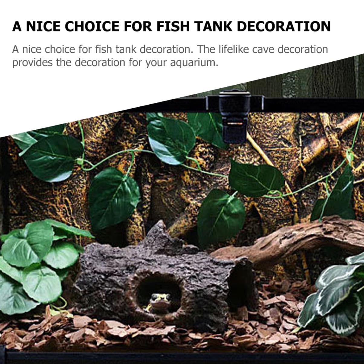 Happyyami Hohe Aquarium-Dekorationen Realistische Fischtank-felsen Fischversteckhöhle Für Große Tanks Aquarium-zubehör