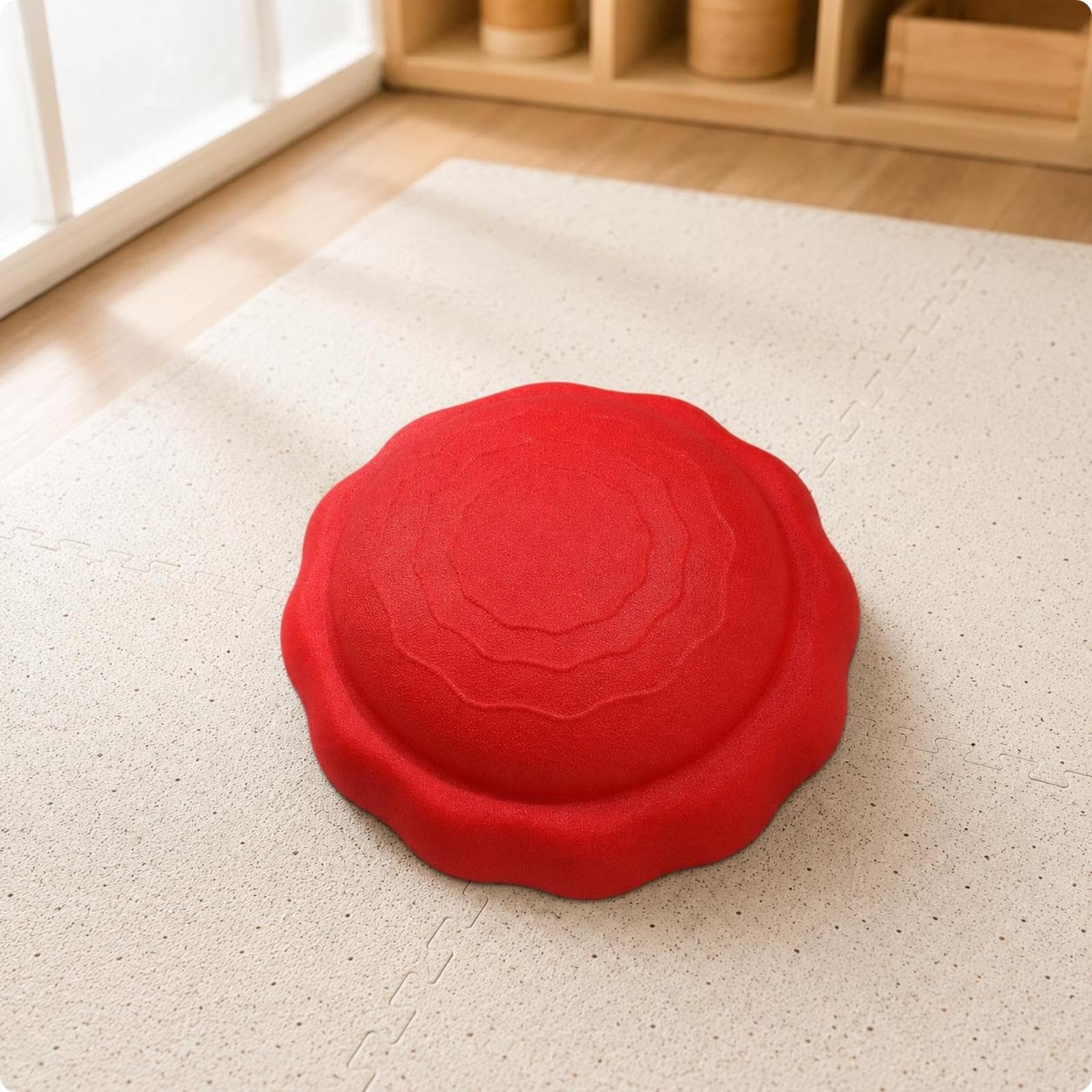 Wave Stepping Stone Textured Sensory Stepping Pads Rounded Edges Foam Stepping Block Red Wave-image-16