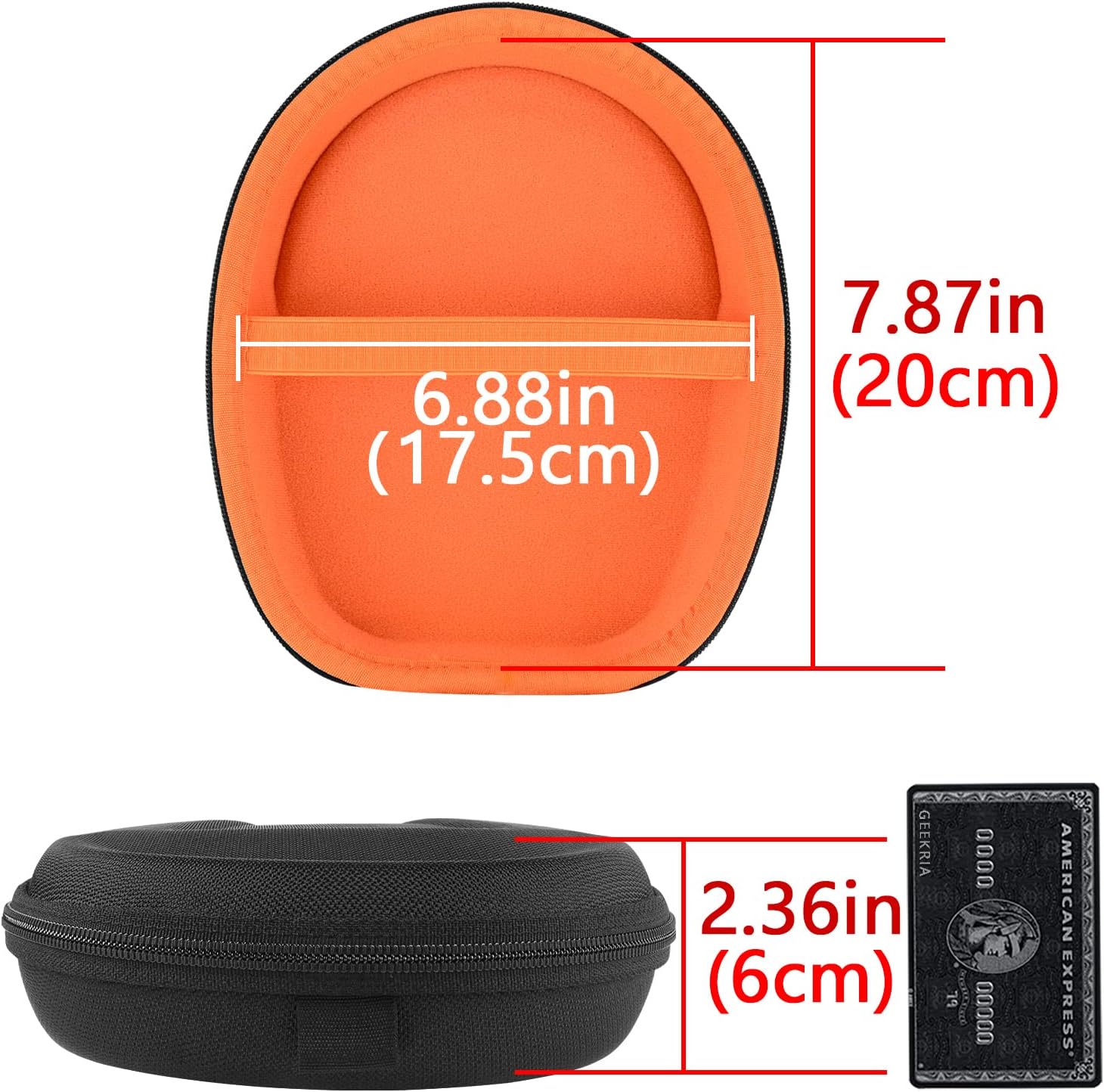 Geekria UltraShell Case Compatible with Bose Noise Cancelling Headphones NC700 Headphones, Replacement Protective Hard Shell Travel Carrying Bag with Cable Storage (Black) : Electronics