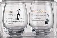 Vista 4 de Lillian Rose Juego de 2 copas de vino sin tallo