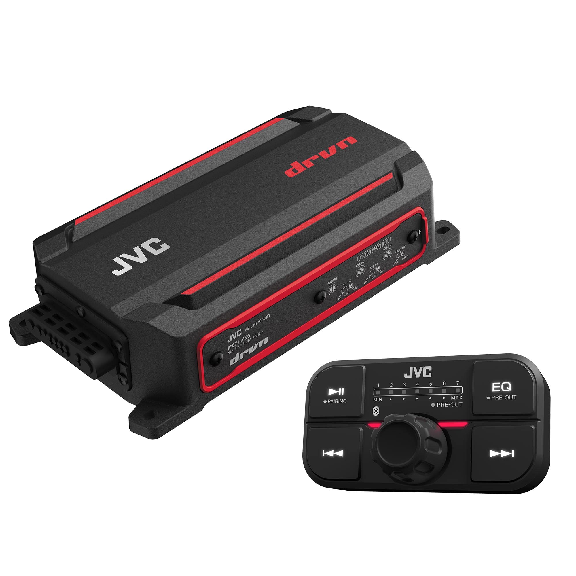 Amazon.com: JVC KS-DR2104DBT Bluetooth 4-Channel Compact Digital