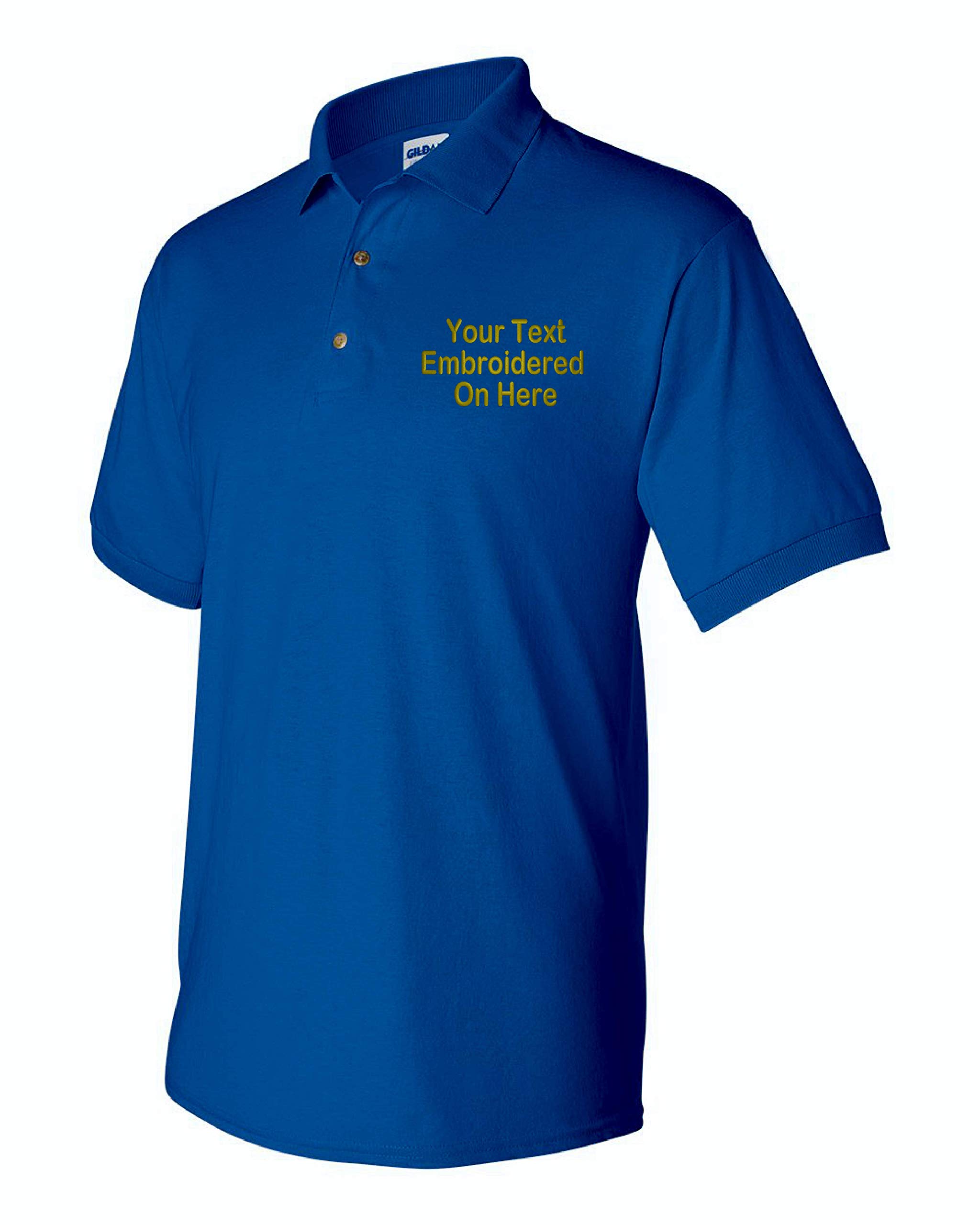Custom Text Jersey Polo