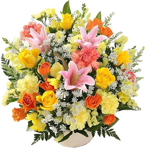 Amazon おまかせアレンジ ゴージャス サンシャイン 花 ギフト プレゼント 誕生日 記念日 お祝い 女性 プリザーブドフラワー オンライン通販 Amazon おまかせアレンジ ゴージャス サンシャイン 花 ギフト プレゼント 誕生日 記念日 お祝い 女性 プリザーブドフラワー オンライン通販