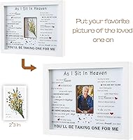 Vista 6 de WOODEXPE Regalo de condolencias de 8 x 10 pulgadas, caja de sombra conmemorativa LED de recuerdo, marco de fotos, regalos conmemorativos