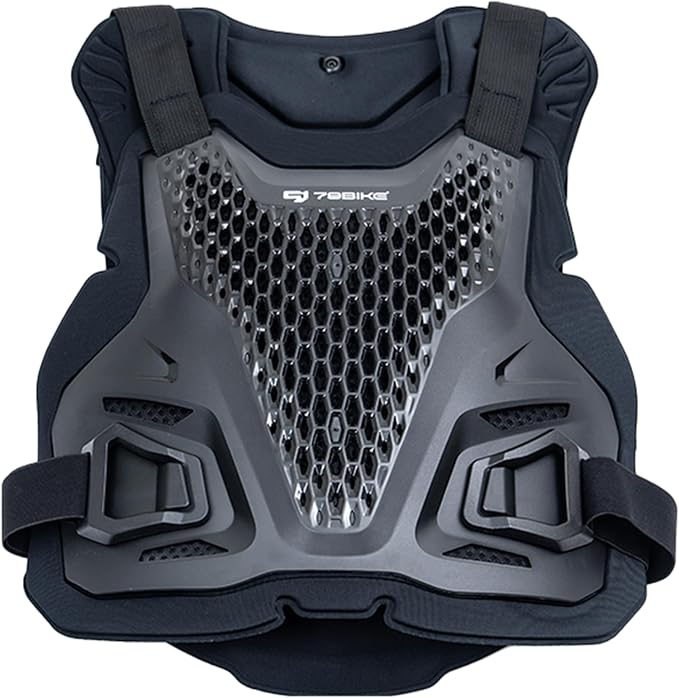 Protector de Pecho Motocross 79EMOTOS Negro Nylon miniatura 2