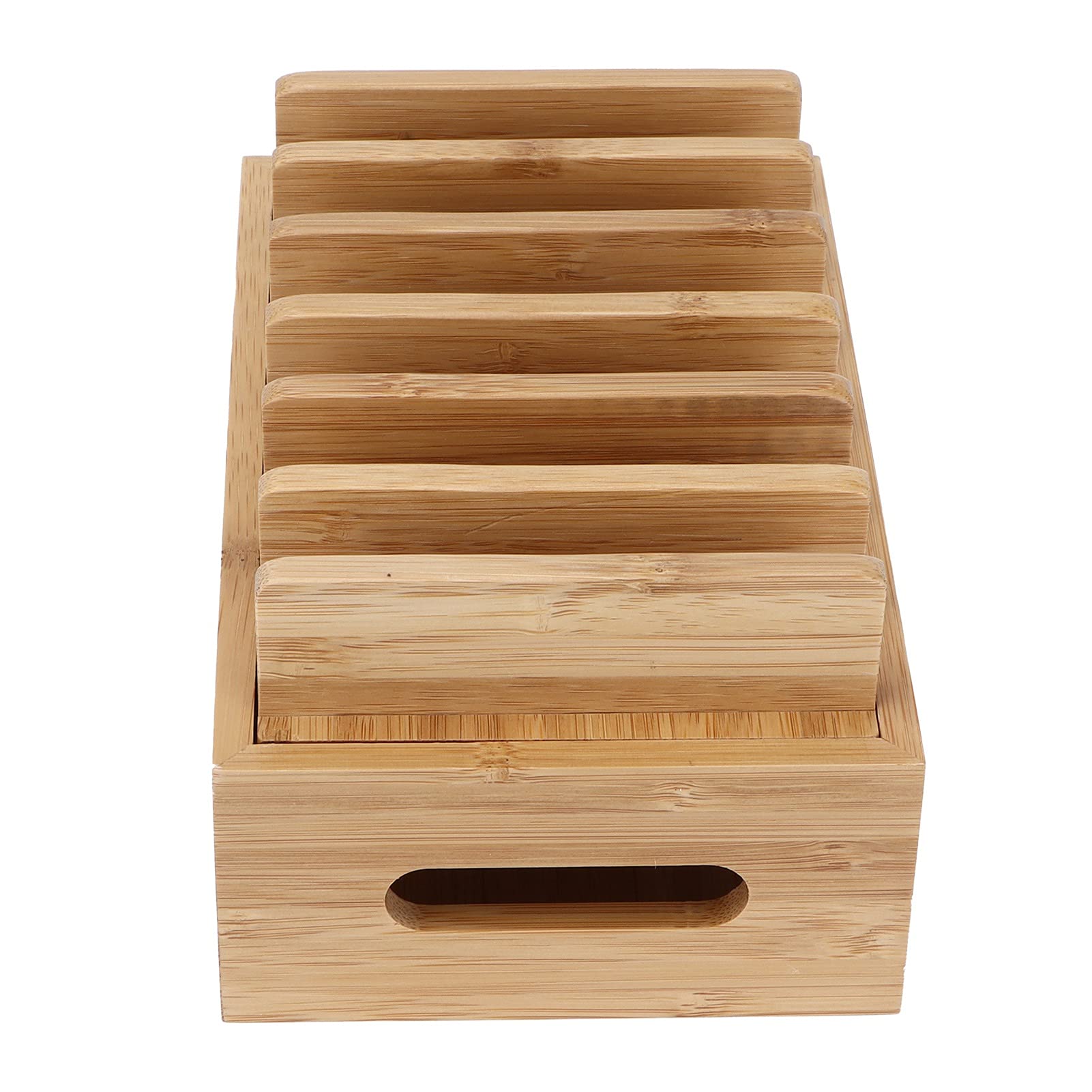 Stazioni di Ricarica in Legno per Dispositivi Multipli, Organizer Portatile per Caricabatterie per Stazione Dock da Tavolo per Telefoni Cellulari, Tablet, Auricolari, Orologi