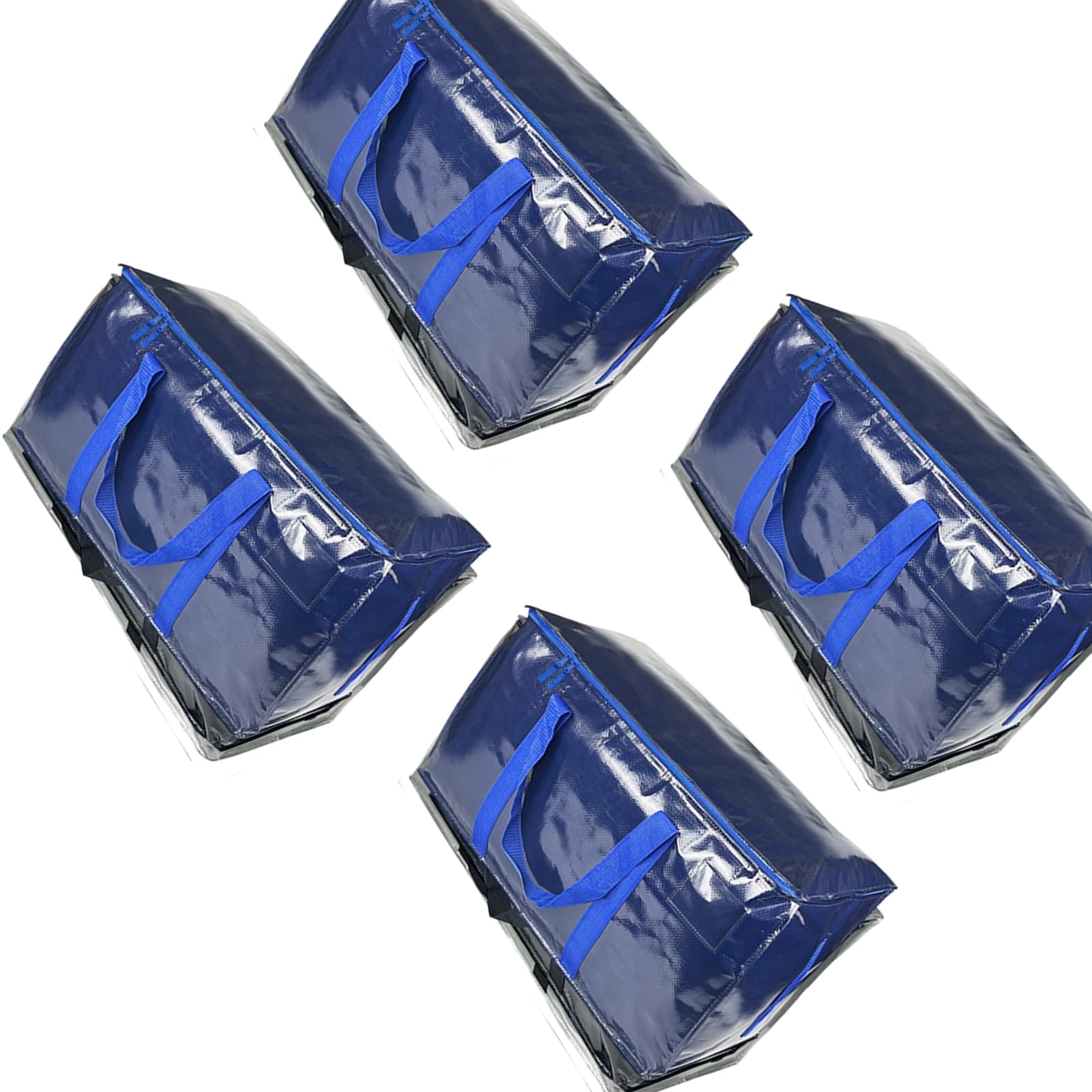 Of 4 Strong Relocating Storage Sacks Large Capacity 90L for Clothes Bedding Organizing Pliable Permanent Plan with Pulls and Belts Bedding Storage