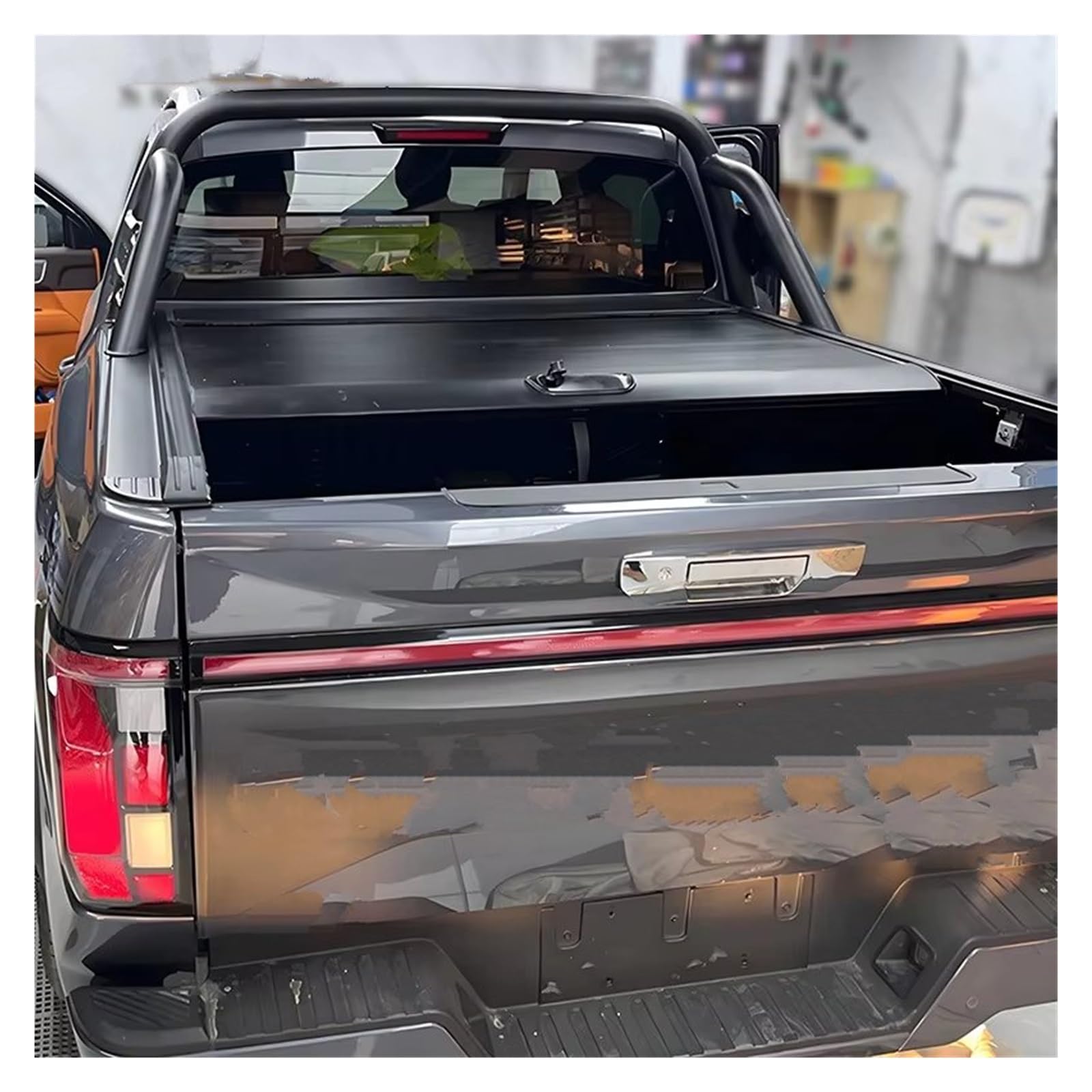 per Foton per Tunland V9 Coperchio per Cassone in Lega Alluminio per Camioncino con Coperchio A Rullo Retrattile Auto Bagagli Protezione Coperchio