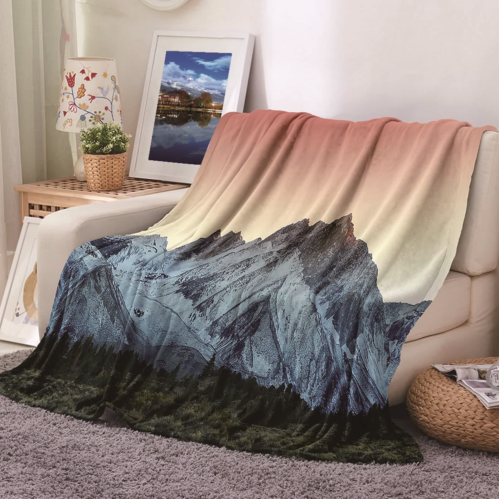 Plaid polaire KnSam contre les frissons du soir pour un confort doux au lit