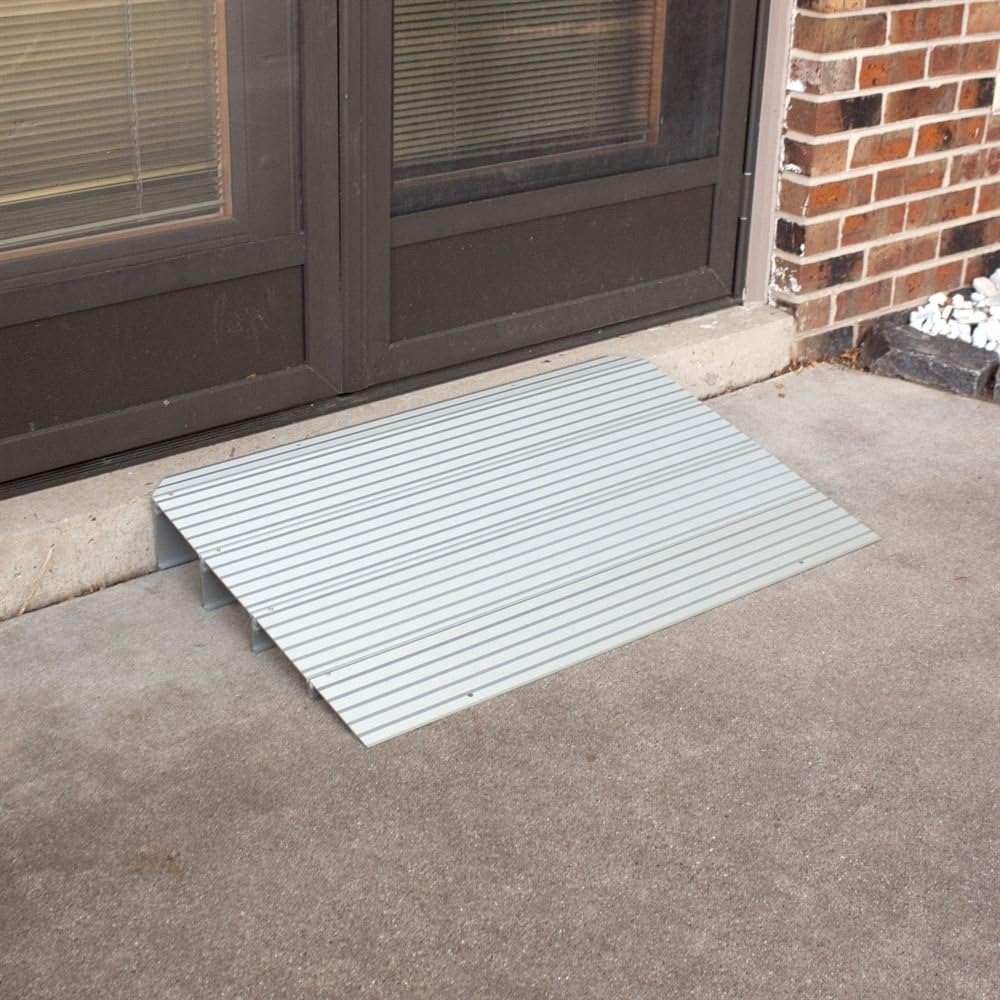 Bеѕt Dеаl 🛒 Silver Spring THR4 4.25 H Aluminum Mobility Threshold Ramp for Wheelchairs, Scooters, and Power Chairs