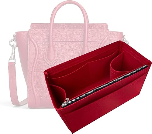 Mini bolsa de equipaje Organizador Inserto Nano equipaje Tote Inserto Personalizable Premium Fieltro Hecho a Mano Protector de Forro (Luggage Mini,