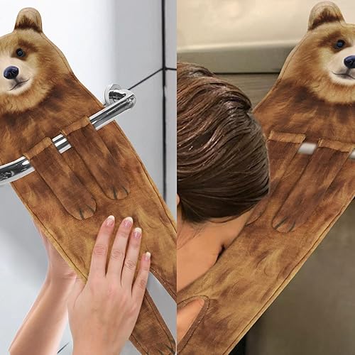 Miniatura 75 de Divertidas toallas de mano para baño y cocina – Lindas toallas decorativas decorativas de cuento de hadas para colgar toallas y toallas – Gd-carey