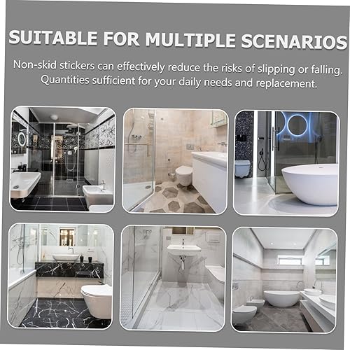 Miniatura 9 de Zerodeko 1 juego de calcomanías antideslizantes en forma de estrella, calcomanías antideslizantes para bañera, peldaños de ducha, apliques adhesivos
