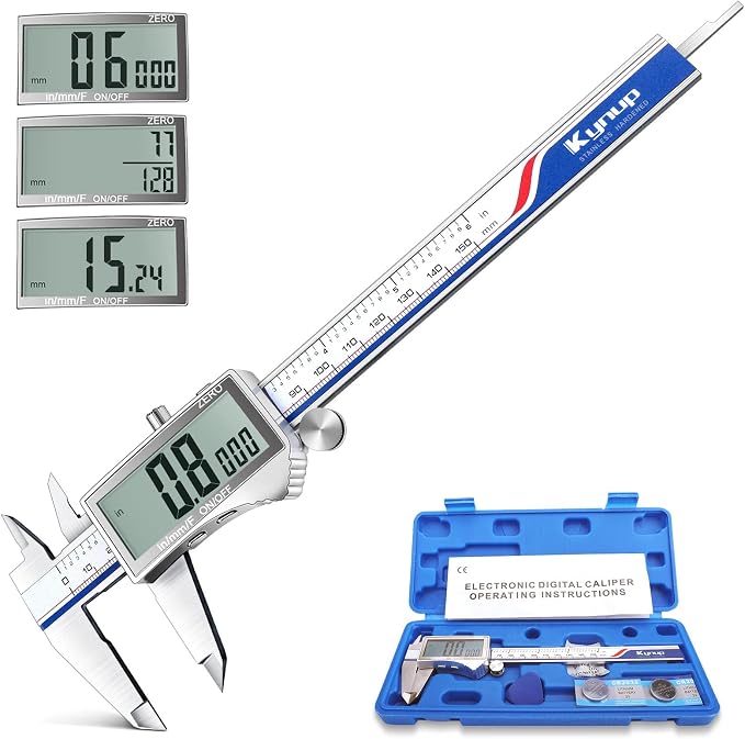 Calibrador Digital Kynup 6 Pulgadas Pantalla Grande miniatura 2