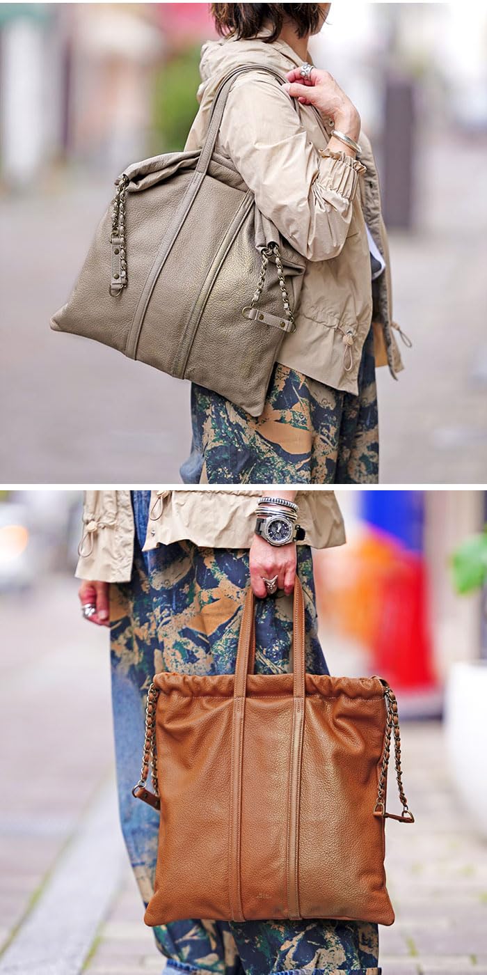 Amazon.co.jp: M.U.L. MUL073 TRUSS TOTE M トラストート M シボ型押し