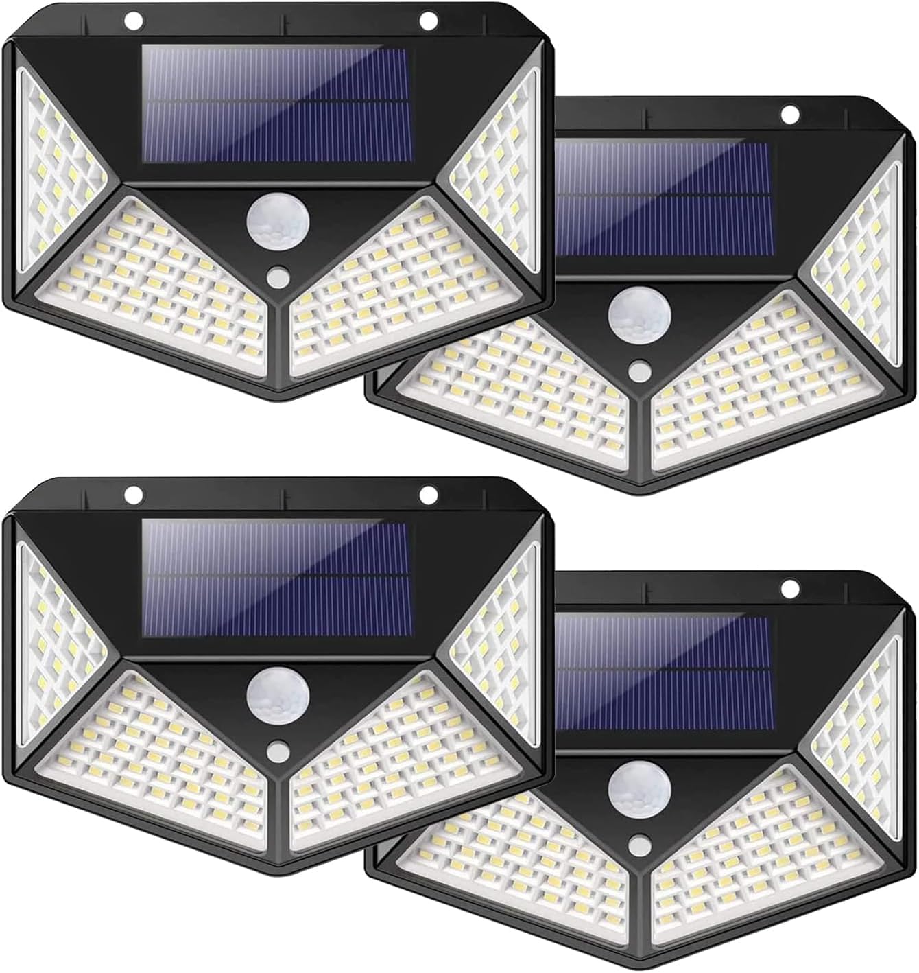Batone LEDソーラーライト 4個セット ソーラーパネル センサーライト LED 屋外照明 人感センサー 太陽光発電 防水 防犯ライト (4個セット) ガレージ