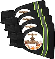 Vista 1 de Fundas para grifos de exterior para invierno, 9.8" x 6.3" cubierta de espiga aislada, fundas impermeables para boquillas de manguera para protección