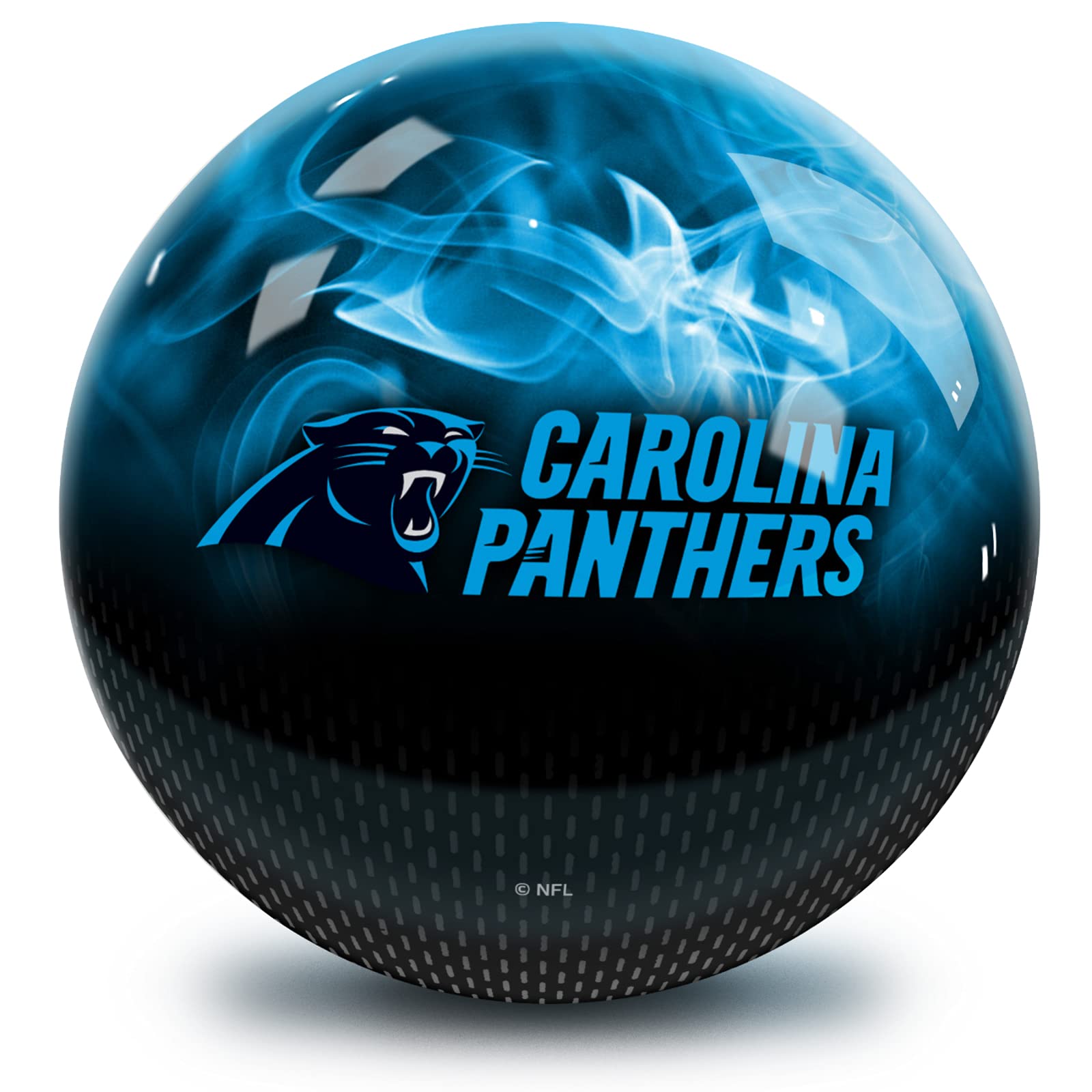 Strikeforce Bowling NFL Carolina Panthers On Fire Undrilled Bowling Ball