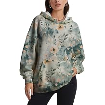 Women Colorful Leopard Print Hoodie Long Sleeve Pullover Sweatshirt Loose Fit Casual Hooded Top With Pocket
