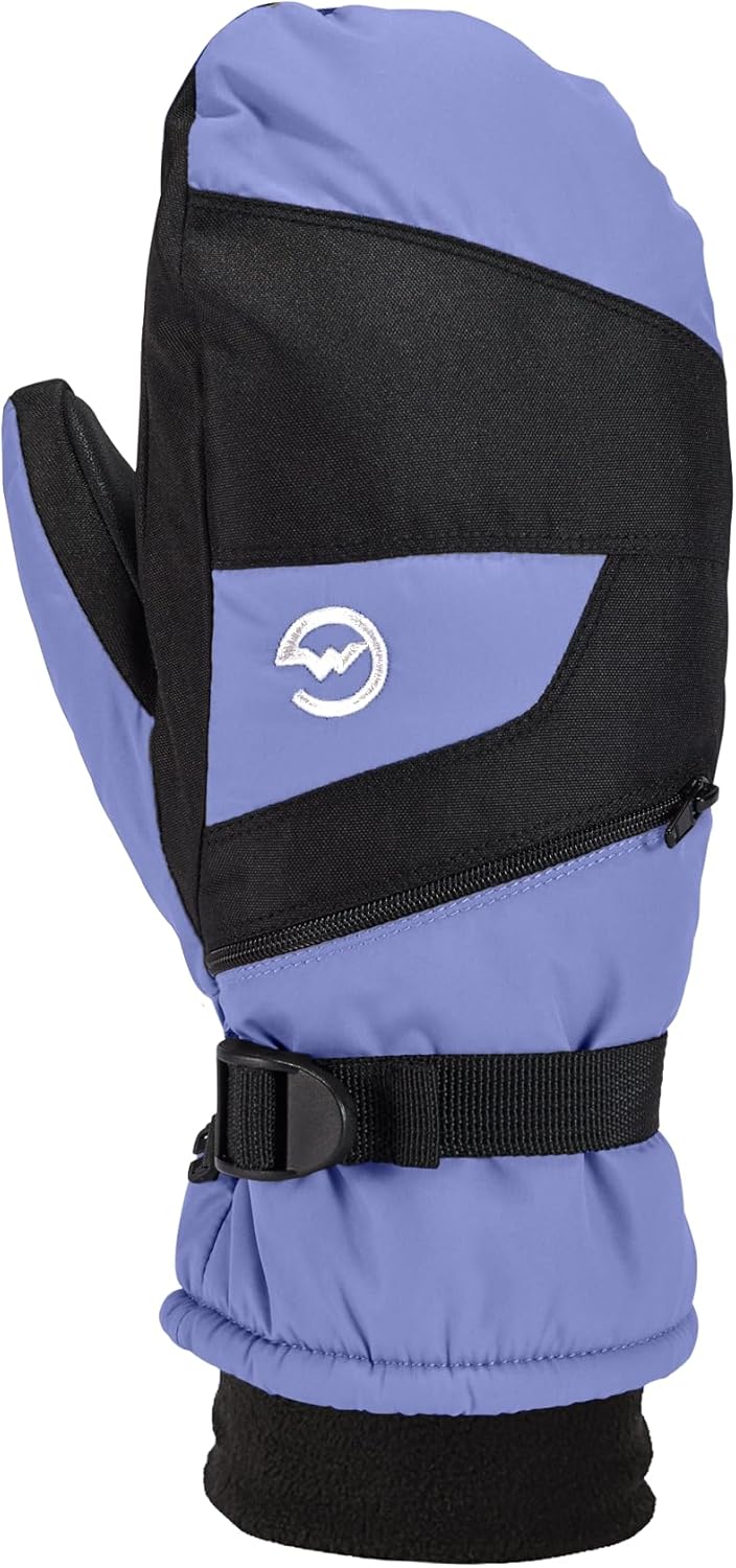 Gordini Unisex Kids' Ultra Drimax Mitten, Periwinkle/Black, X-Small