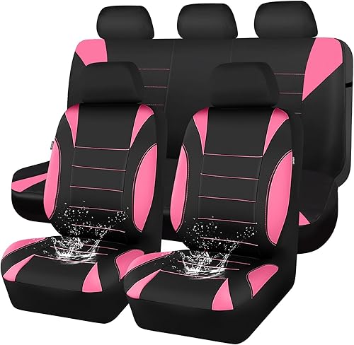 Miniatura 10 de CAR PASS Fundas de asiento impermeables de neopreno, ajuste universal, color negro, fundas interiores protectoras para automóviles, SUV, camionetas,