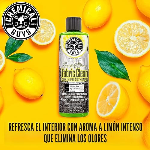Miniatura 2 de Chemical Guys CWS203 HOL315 Fabric Clean - Kit de limpieza de espuma cítrica y cepillo de taladro fácil de usar, para alfombras y tapicería (autos,