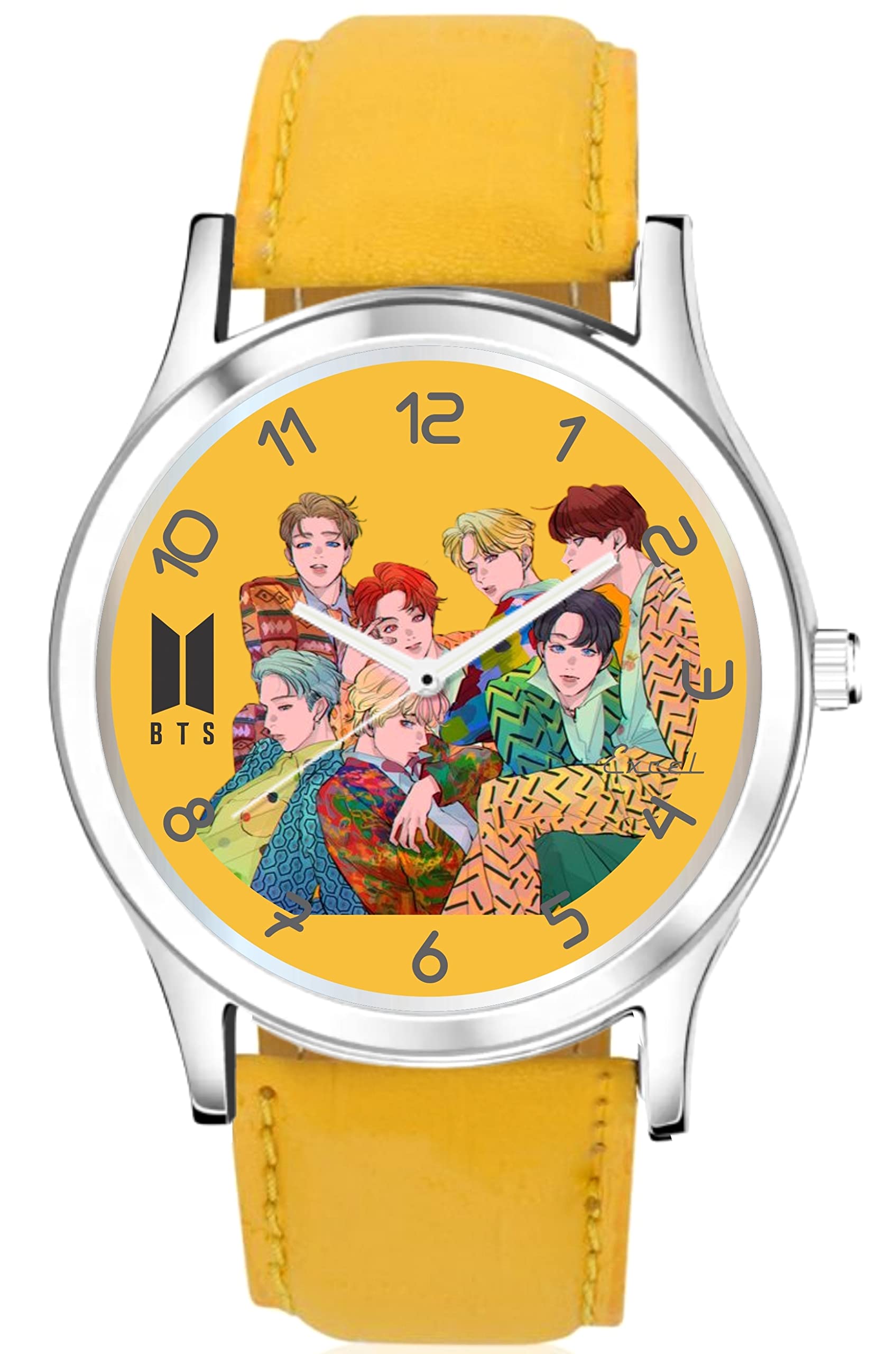 Boys and Girls BTS Analog Watch (Yellow) (B0B2LXJDGW) Amazon Price History, Amazon Price Tracker